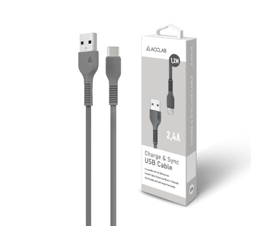 Дата кабель USB 2.0 AM to Type-C 1.2m AL-CBCOLOR-T1BK Black ACCLAB (1283126518232), зображення 6 Дата кабель USB 2.0 AM to Type-C 1.2m AL-CBCOLOR-T1BK Black ACCLAB (1283126518232), зображення 6