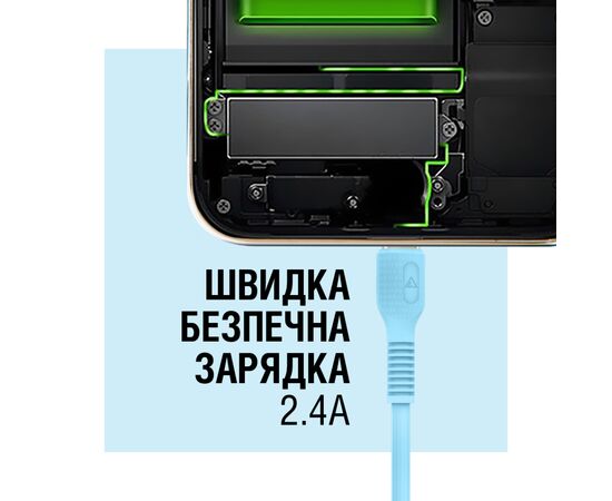Дата кабель USB 2.0 AM to Type-C 1.2m AL-CBCOLOR-T1BL Blue ACCLAB (1283126518249), изображение 5 Дата кабель USB 2.0 AM to Type-C 1.2m AL-CBCOLOR-T1BL Blue ACCLAB (1283126518249), изображение 5