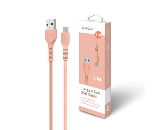 Дата кабель USB 2.0 AM to Type-C 1.2m AL-CBCOLOR-T1BK Peach ACCLAB (1283126518263), зображення 6 Дата кабель USB 2.0 AM to Type-C 1.2m AL-CBCOLOR-T1BK Peach ACCLAB (1283126518263), зображення 6