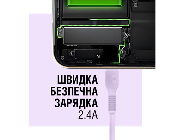 Дата кабель USB 2.0 AM to Type-C 1.2m AL-CBCOLOR-T1BK Purple ACCLAB (1283126518270), зображення 5 Дата кабель USB 2.0 AM to Type-C 1.2m AL-CBCOLOR-T1BK Purple ACCLAB (1283126518270), зображення 5