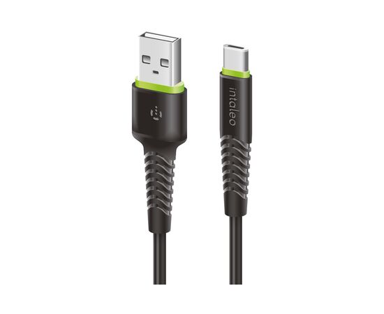 Дата кабель USB 2.0 AM to Type-C 2.0m CBFLEXT2 Black Intaleo (1283126521423)