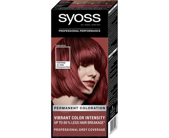 Фарба для волосся Syoss 5-72 Pantone 18-1658 Червоне Полум'я 115 мл (9000101671261)