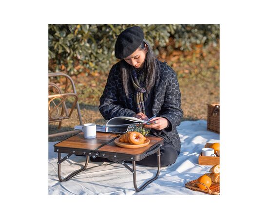 Туристичний стіл Naturehike L MDF Outdoor Folding Light Wood (6927595771419), зображення 3 Туристичний стіл Naturehike L MDF Outdoor Folding Light Wood (6927595771419), зображення 3