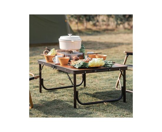 Туристический стол Naturehike L MDF Outdoor Folding Dark Wood (6927595771426), изображение 3