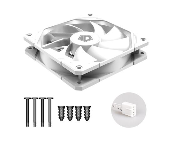 Кулер для корпуса ID-Cooling TF-12025-WHITE, изображение 4 Кулер для корпуса ID-Cooling TF-12025-WHITE, изображение 4