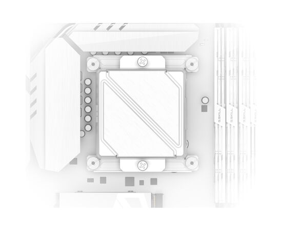 Система водного охлаждения ID-Cooling DASHFLOW 240 BASIC WHITE, изображение 4 Система водного охлаждения ID-Cooling DASHFLOW 240 BASIC WHITE, изображение 4