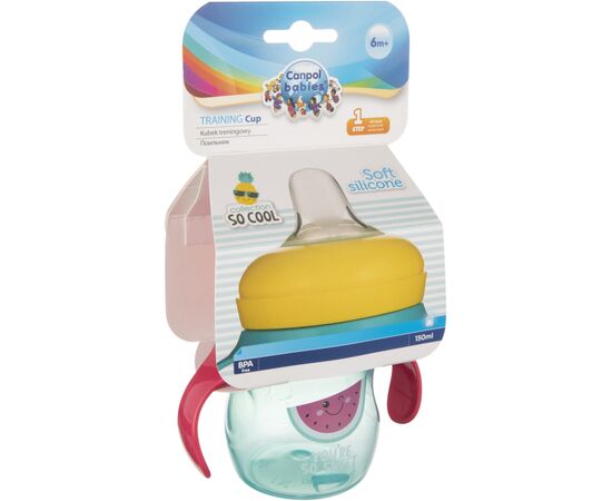 Поильник-непроливайка Canpol babies So cool с силиконовым носиком 150 мл. (57/303_pin), изображение 2 Поильник-непроливайка Canpol babies So cool с силиконовым носиком 150 мл. (57/303_pin), изображение 2