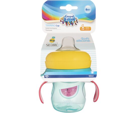Поильник-непроливайка Canpol babies So cool с силиконовым носиком 150 мл. (57/303_pin), изображение 3 Поильник-непроливайка Canpol babies So cool с силиконовым носиком 150 мл. (57/303_pin), изображение 3