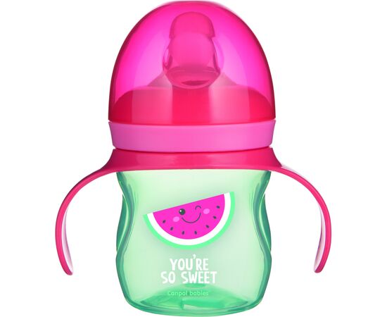 Поильник-непроливайка Canpol babies So cool с силиконовым носиком 150 мл. (57/303_pin)