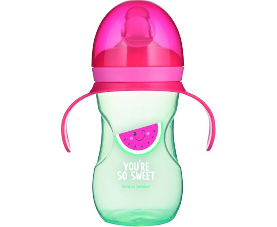 Поильник-непроливайка Canpol babies So cool с силиконовым носиком 270 мл. (57/304_pin)