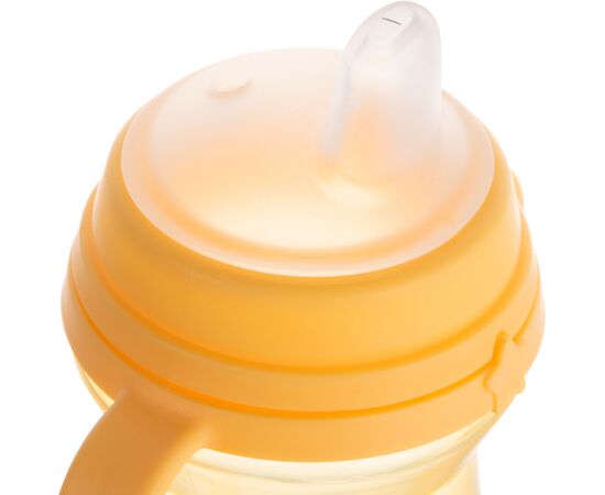 Поильник-непроливайка Canpol babies с силиконовым носиком FirstCup 150 мл Желтая (56/614_yel), изображение 3 Поильник-непроливайка Canpol babies с силиконовым носиком FirstCup 150 мл Желтая (56/614_yel), изображение 3