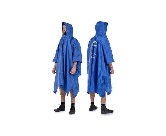 Накидка Naturehike NH17D002-M 210T 3в1 Blue (6927595717974), изображение 2 Накидка Naturehike NH17D002-M 210T 3в1 Blue (6927595717974), изображение 2