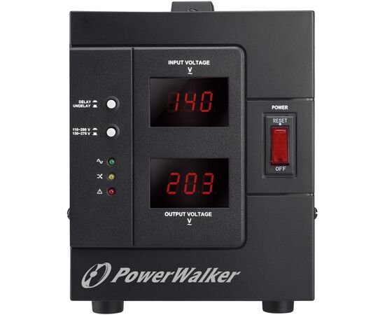 Стабилизатор PowerWalker AVR 1500 (10120305), изображение 2 Стабилизатор PowerWalker AVR 1500 (10120305), изображение 2