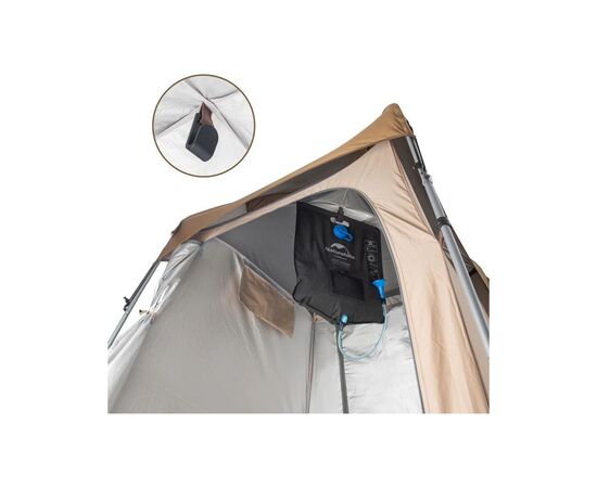 Палатка Naturehike NH21ZP005 (душ/туалет) Коричневий (6927595779088), изображение 6 Палатка Naturehike NH21ZP005 (душ/туалет) Коричневий (6927595779088), изображение 6