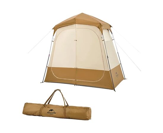 Палатка Naturehike NH22ZP006 (душ/туалет) Коричневий (6927595703984), изображение 3 Палатка Naturehike NH22ZP006 (душ/туалет) Коричневий (6927595703984), изображение 3