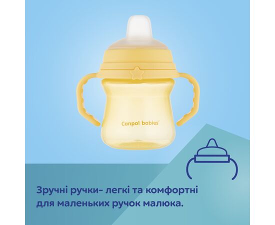 Поильник-непроливайка Canpol babies с силиконовым носиком FirstCup 250 мл Розовая (56/615_pin), изображение 8 Поильник-непроливайка Canpol babies с силиконовым носиком FirstCup 250 мл Розовая (56/615_pin), изображение 8