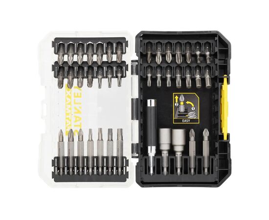 Набор сверл и бит Stanley FatMax, Phillips, Pozidriv, Torx, 2x Ph, L 25, 50 мм, 10 шт, кейс (STA88560)