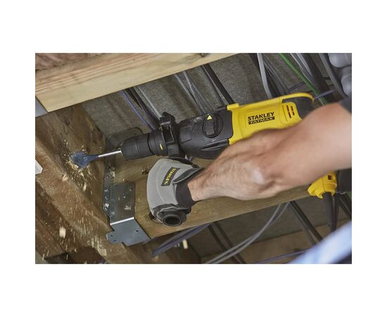 Перфоратор Stanley SDS-Plus, 800 Вт, 2.4 Дж, 3 режима, кейс (SFMEH210K), изображение 3 Перфоратор Stanley SDS-Plus, 800 Вт, 2.4 Дж, 3 режима, кейс (SFMEH210K), изображение 3