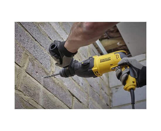 Перфоратор Stanley SDS-Plus, 800 Вт, 2.4 Дж, 3 режима, кейс (SFMEH210K), изображение 4 Перфоратор Stanley SDS-Plus, 800 Вт, 2.4 Дж, 3 режима, кейс (SFMEH210K), изображение 4