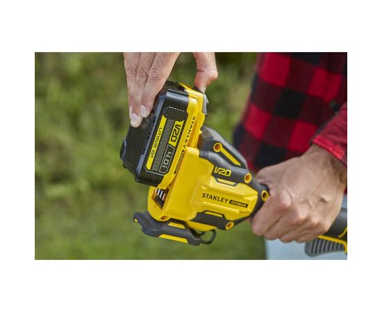 Триммер садовый Stanley FatMax, 18V (20 В), 4Ah, 6000 об., 33 см (SFMCSTB933M), изображение 5 Триммер садовый Stanley FatMax, 18V (20 В), 4Ah, 6000 об., 33 см (SFMCSTB933M), изображение 5
