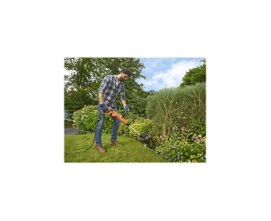 Тример садовий Black&Decker 0.55 кВт, ширина косіння 30 см, 7500 об/хв, вага 2.6 кг (BESTE630), зображення 4 Тример садовий Black&Decker 0.55 кВт, ширина косіння 30 см, 7500 об/хв, вага 2.6 кг (BESTE630), зображення 4