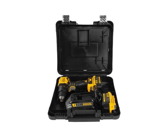 Шуруповерт Stanley FatMax, Li-lon 18V, 2x4Ah, 60 Нм, 0-600/1900 об/мин, 3.3 кг, кейс (SBD710M2K), изображение 4 Шуруповерт Stanley FatMax, Li-lon 18V, 2x4Ah, 60 Нм, 0-600/1900 об/мин, 3.3 кг, кейс (SBD710M2K), изображение 4