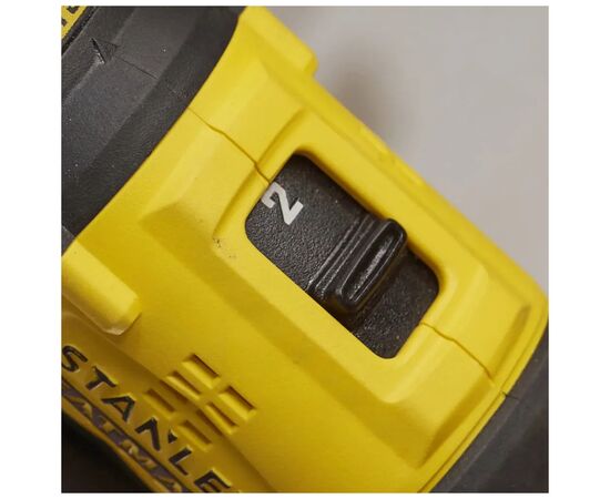 Шуруповерт Stanley FatMax, Li-lon 18V, 2x4Ah, 60 Нм, 0-600/1900 об/мин, 3.3 кг, кейс (SBD710M2K), изображение 8 Шуруповерт Stanley FatMax, Li-lon 18V, 2x4Ah, 60 Нм, 0-600/1900 об/мин, 3.3 кг, кейс (SBD710M2K), изображение 8