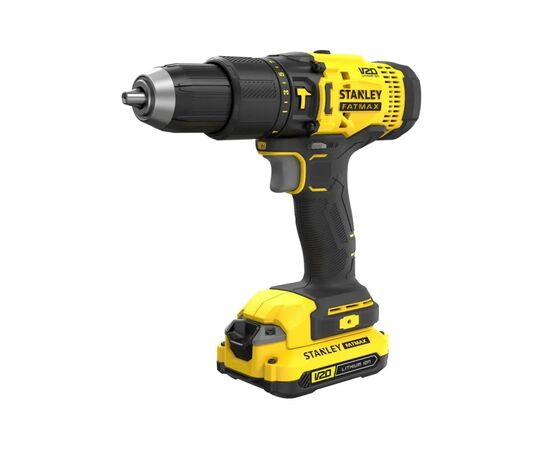 Шуруповерт Stanley FatMax, Li-lon 18V, 2x1.5Ah, 50 Нм, 0-350/1500 об/хв, 3.72 кг, кейс (SCD711C2K)