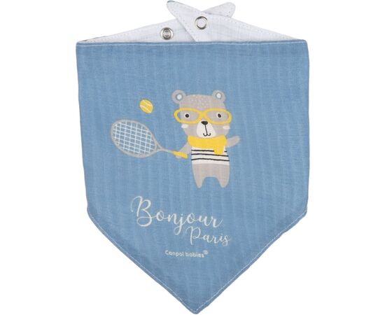 Слюнявчик Canpol babies Bonjour Paris 2 шт Голубой (26/900_blu), изображение 2 Слюнявчик Canpol babies Bonjour Paris 2 шт Голубой (26/900_blu), изображение 2
