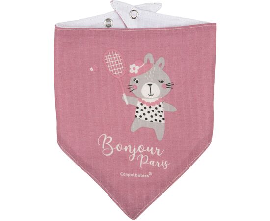 Слюнявчик Canpol babies Bonjour Paris 2 шт Розовый (26/900_pin), изображение 2 Слюнявчик Canpol babies Bonjour Paris 2 шт Розовый (26/900_pin), изображение 2