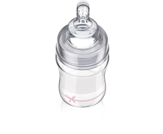 Пляшечка для годування Lovi Diamond Glass Baby Shower скляна 150 мл Рожева (74/104girl), зображення 2 Пляшечка для годування Lovi Diamond Glass Baby Shower скляна 150 мл Рожева (74/104girl), зображення 2