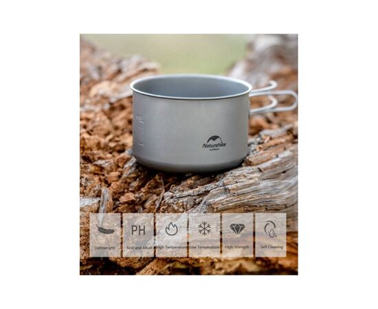 Котел туристический Naturehike NH18 1,3 л (6927595733561), изображение 4 Котел туристический Naturehike NH18 1,3 л (6927595733561), изображение 4