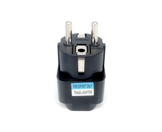 Переходник US/UK/AU to EU Dynamode (EU Adapter black), изображение 2 Переходник US/UK/AU to EU Dynamode (EU Adapter black), изображение 2