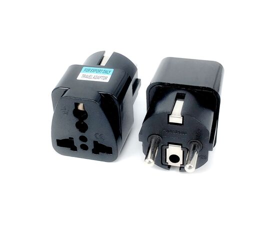 Переходник US/UK/AU to EU Dynamode (EU Adapter black), изображение 3 Переходник US/UK/AU to EU Dynamode (EU Adapter black), изображение 3