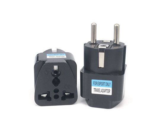 Переходник US/UK/AU to EU Dynamode (EU Adapter black), изображение 4 Переходник US/UK/AU to EU Dynamode (EU Adapter black), изображение 4
