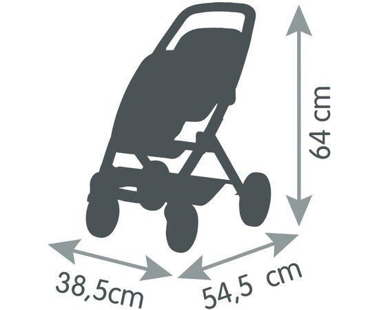 Коляска для кукол Smoby Toys Maxi-Cosi&Quinny для близнецов Мятная (253220), изображение 3 Коляска для кукол Smoby Toys Maxi-Cosi&Quinny для близнецов Мятная (253220), изображение 3