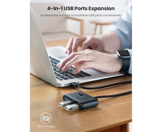 Концентратор Ugreen CR113 4-port 0.5m USB3.0 active (20290), изображение 6 Концентратор Ugreen CR113 4-port 0.5m USB3.0 active (20290), изображение 6