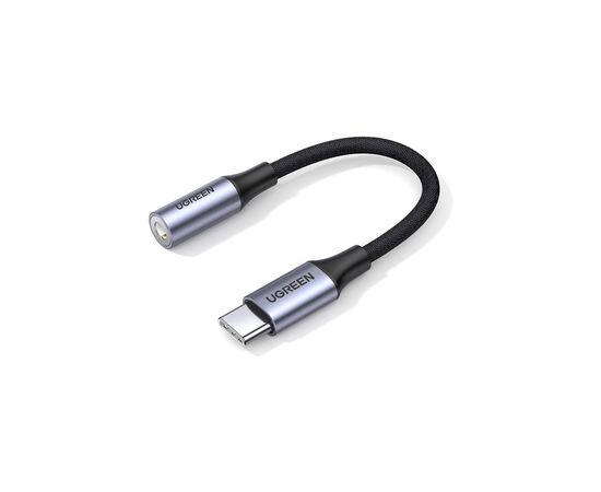 Переходник USB-C to 3.5mm M/F 0.10m AV161 Ugreen (80154), изображение 2 Переходник USB-C to 3.5mm M/F 0.10m AV161 Ugreen (80154), изображение 2