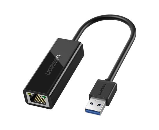 Перехідник USB 3.0 to Ethernet RJ45 1000 Mb CR111 Black Ugreen (20256)