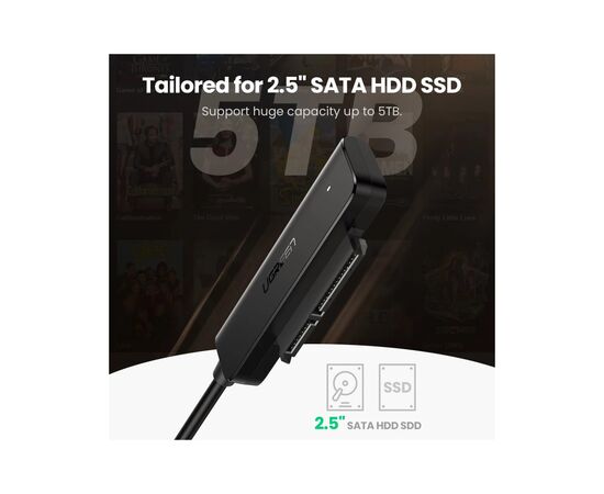 Переходник USB 3.0 Type-А to SATA III (F) CM321 Ugreen (70609), изображение 3 Переходник USB 3.0 Type-А to SATA III (F) CM321 Ugreen (70609), изображение 3