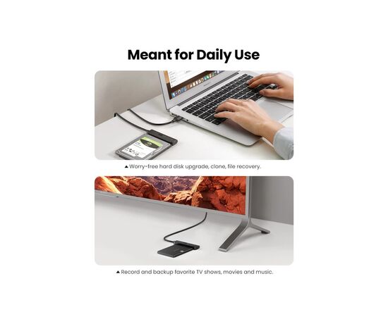 Переходник USB 3.0 Type-А to SATA III (F) CM321 Ugreen (70609), изображение 5 Переходник USB 3.0 Type-А to SATA III (F) CM321 Ugreen (70609), изображение 5