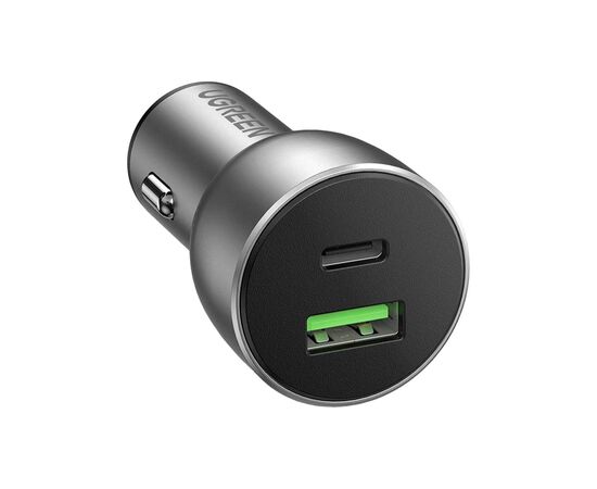 Зарядное устройство Ugreen QC 3.0+QC 3.0 Dual USB-A 36W Fast Car Charger Space Grey (CD213) (60980), изображение 2 Зарядное устройство Ugreen QC 3.0+QC 3.0 Dual USB-A 36W Fast Car Charger Space Grey (CD213) (60980), изображение 2