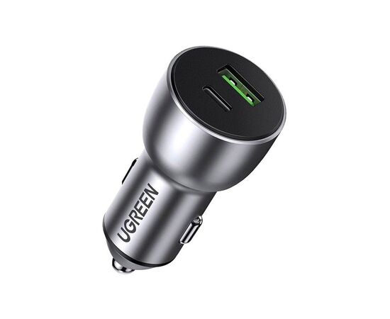 Зарядний пристрій Ugreen QC 3.0+QC 3.0 Dual USB-A 36W Fast Car Charger Space Grey (CD213) (60980)