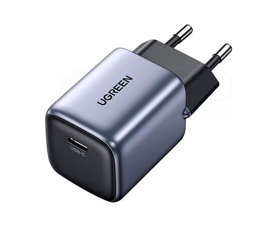 Зарядний пристрій Ugreen 1xUSB 30W Gan Type-C PD Nexode Mini Grey CD319 (90666)