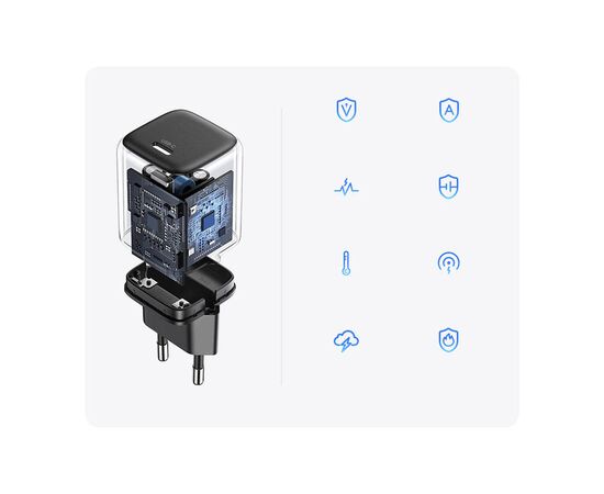 Зарядное устройство Ugreen 20W USB C PD Nexode mini Charger CD318 (90664), изображение 3 Зарядное устройство Ugreen 20W USB C PD Nexode mini Charger CD318 (90664), изображение 3