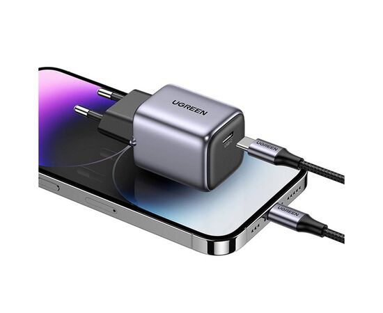 Зарядное устройство Ugreen 20W USB C PD Nexode mini Charger CD318 (90664), изображение 5 Зарядное устройство Ugreen 20W USB C PD Nexode mini Charger CD318 (90664), изображение 5