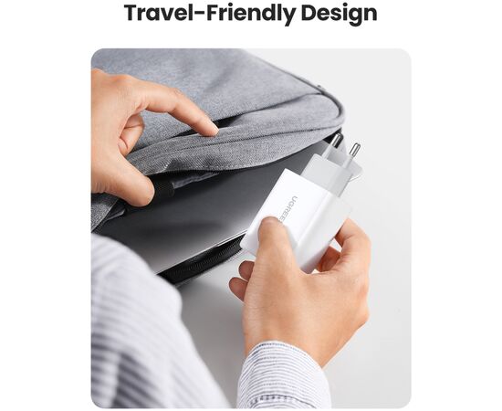 Зарядное устройство Ugreen 2xUSB 40W PD (2xType-C) PD CD243 White (10343), изображение 8