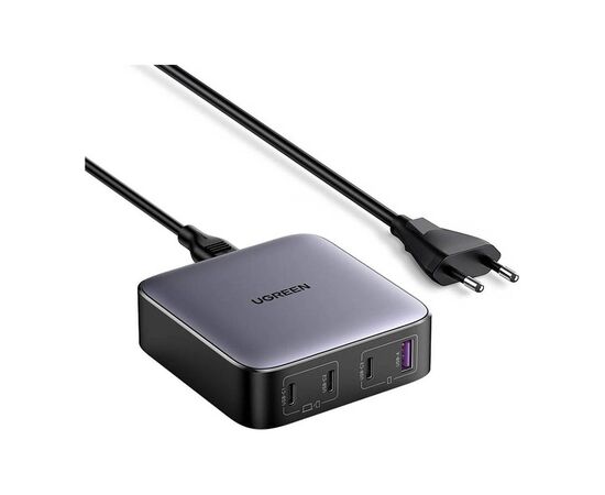 Зарядний пристрій Ugreen 4xUSB 100W (3xType-C+USB A QC3) GAN Charger Nexode Series Black CD328 (90928)