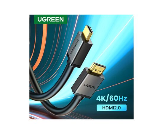 Кабель мультимедийный HDMI to HDMI 3.0m V2.0 Cafule 4K HD104 Ugreen (10108), изображение 4 Кабель мультимедийный HDMI to HDMI 3.0m V2.0 Cafule 4K HD104 Ugreen (10108), изображение 4