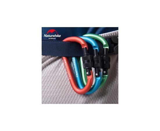 Карабин туристический Naturehike D-type80ммNH15A008-DGreen (6927595701614), изображение 3 Карабин туристический Naturehike D-type80ммNH15A008-DGreen (6927595701614), изображение 3